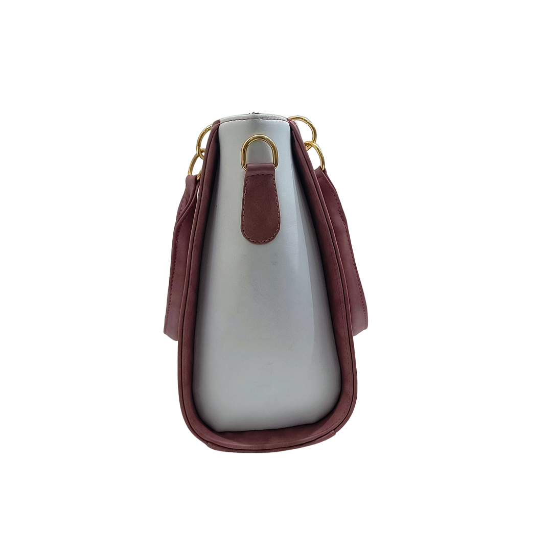 Stylish Two-Tone Women’s Handbag
