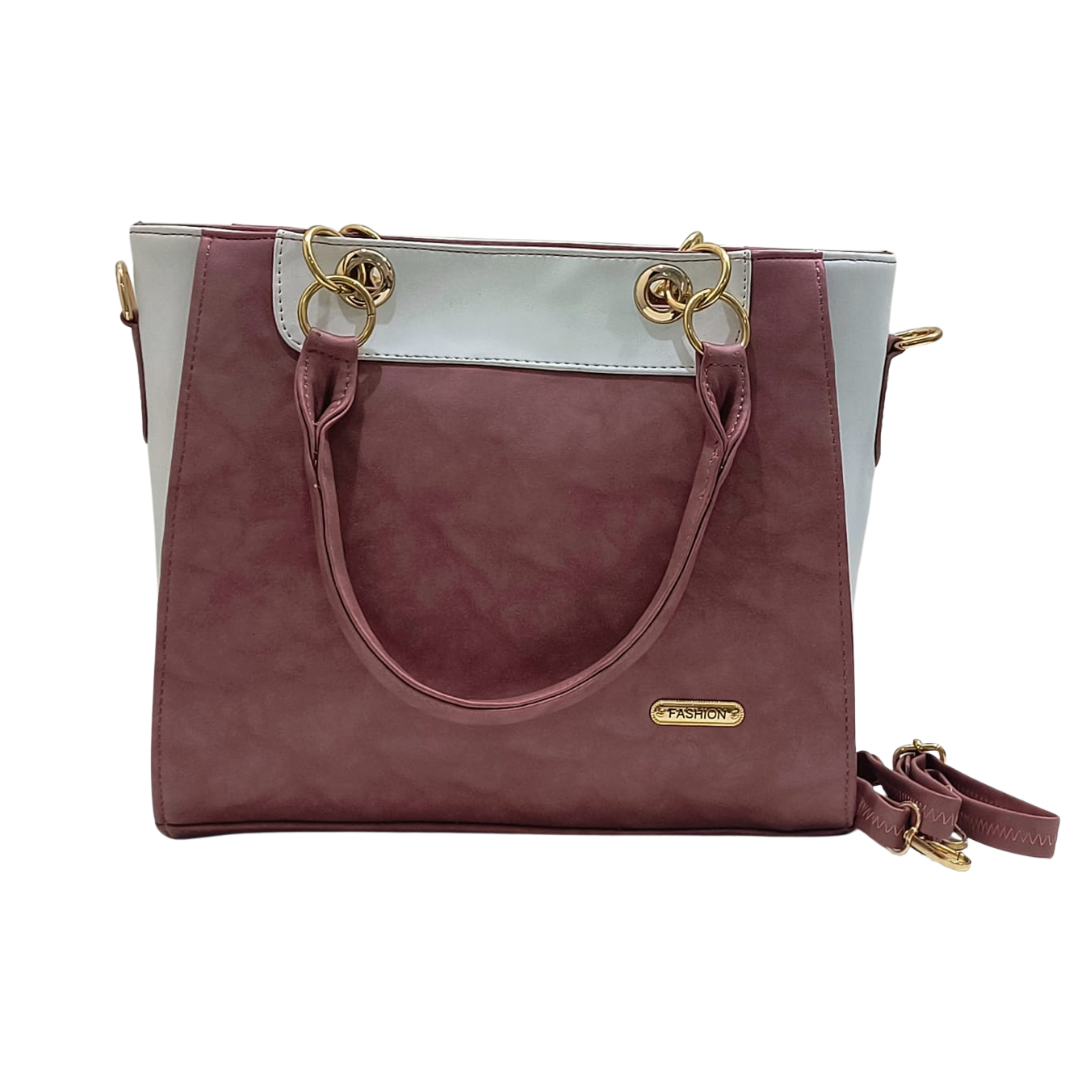 Stylish Two-Tone Women’s Handbag