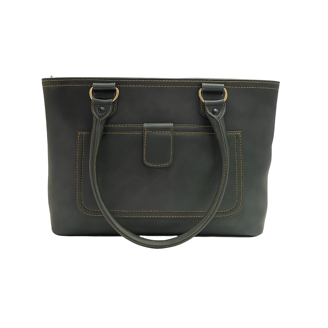 Chic Faux Leather Tote Bag