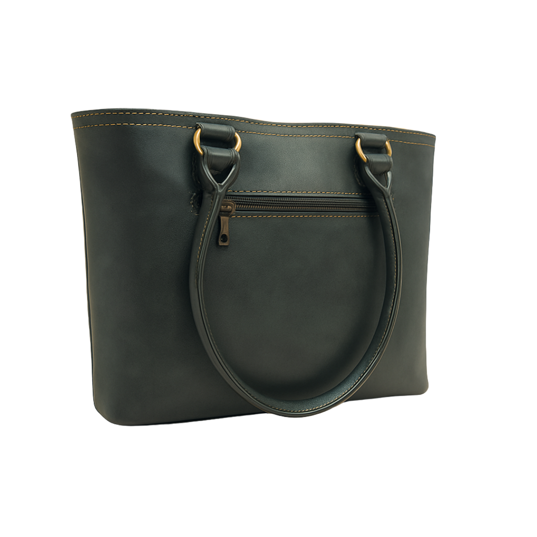 Chic Faux Leather Tote Bag