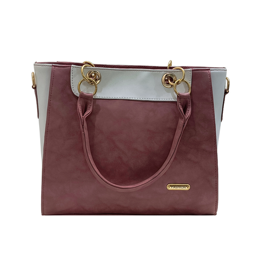 Stylish Two-Tone Women’s Handbag