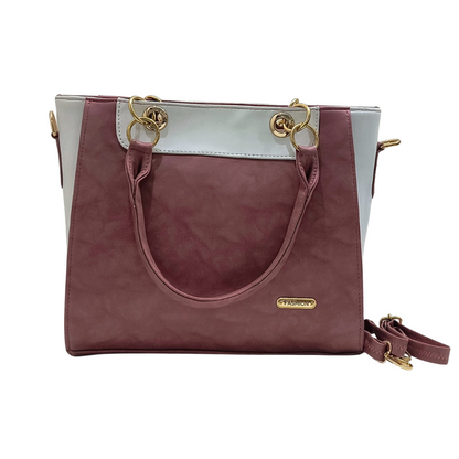 Stylish Two-Tone Women’s Handbag